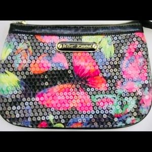 “Betsey Johnson” Satchel with sequins